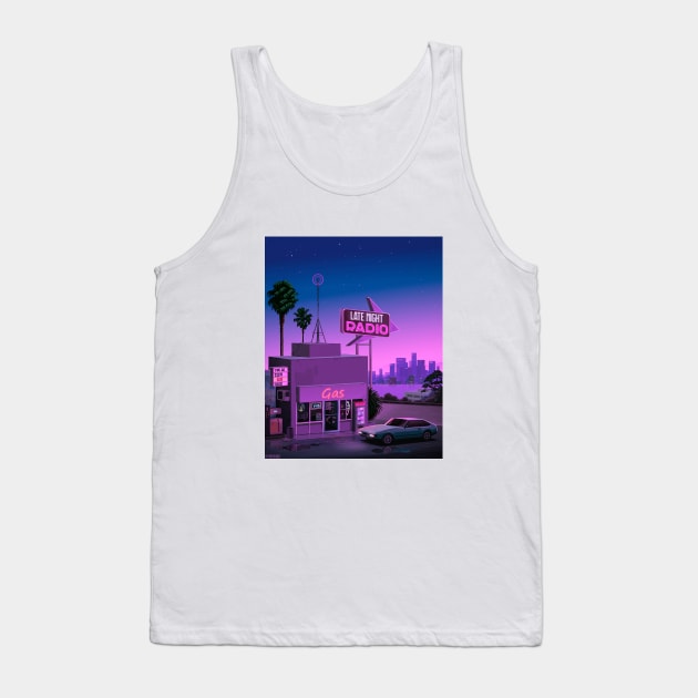 Late Night Radio Tank Top by Mr.Melville